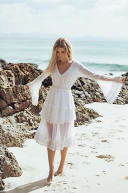 STEELE Stardust Dress White size 8