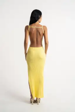 Isabelle Quinn Millie Maxi Dress Yellow Size 6 for rent on The Volte - image 3