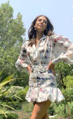 Mackenzie Mode Seeing Stars Dress Geo White Size 10 for rent on The Volte - image 3