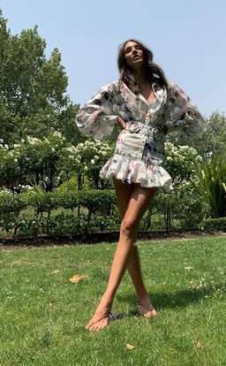 Mackenzie Mode Seeing Stars Dress Geo White Size 10 for rent on The Volte - image 1