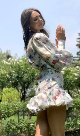 Mackenzie Mode Seeing Stars Dress Geo White Size 10 for rent on The Volte - image 2