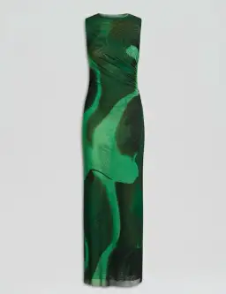  Scanlan Theodore Italian Watercolour Print Maxi Dress Safari Size Au 6 for rent on The Volte - image 3