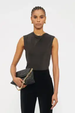 Ginger & Smart Beloved Cowl Neck Top Black Size 10 for rent on The Volte - image 2