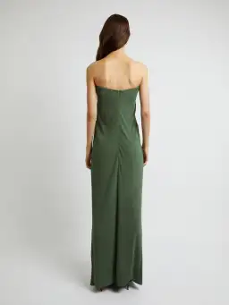 Christopher Esber Arced Palm Strapless Dress Green Size 6 for rent on The Volte - image 3