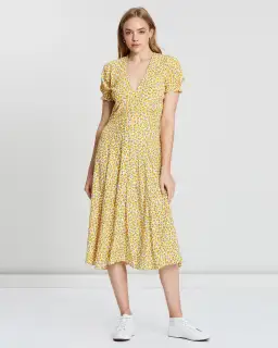 Faithfull the Brand Ari Midi Dress Floral Size 12 for rent on The Volte - image 1
