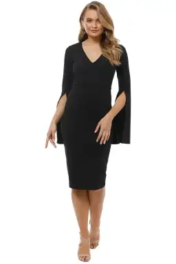 Pasduchas Amaryllis Midi Dress Black Size 10