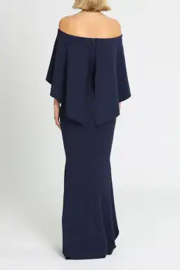 Pasduchas Composure Gown Anchor Blue Navy Size 12 for rent on The Volte - image 3