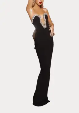 Albina Dyla Classica Gown Black Size 6 for rent on The Volte - image 1