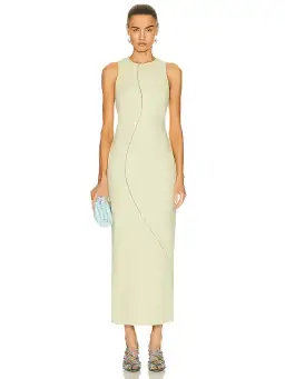Sir The Label Esther Midi Dress in Pistachio Green Size 1 / 8 AU 
