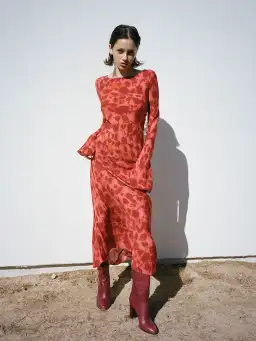 Realisation Par The Gia Maxi Dress Havana Print Size L / AU 12