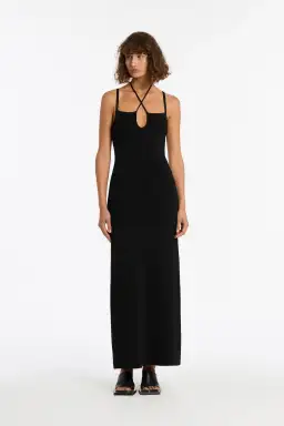 Sir The Label Nadja Midi Dress Black Size 0/ Au 6 for rent on The Volte - image 1