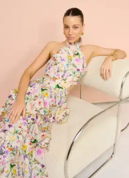 Aqua Blu Heather Maxi Dress in Jardine Floral Print Size L / AU 12 for rent on The Volte - image 2