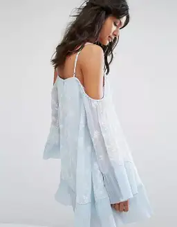  Stevie May Blue Mini Dress Blue Size 8 for rent on The Volte - image 2