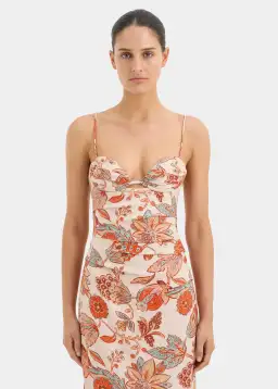 Sir The Label Noemi Balconette Midi Dress Floral Size 1/Au 8 for rent on The Volte - image 4