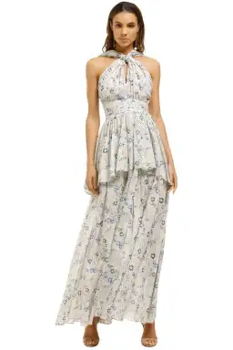 AJE Fraser Maxi Dress in Cream Print Size 8 for rent on The Volte - image 1