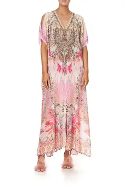 Camilla Deco Darling Slim Fit Kaftan With Split Print One Size for rent on The Volte - image 1