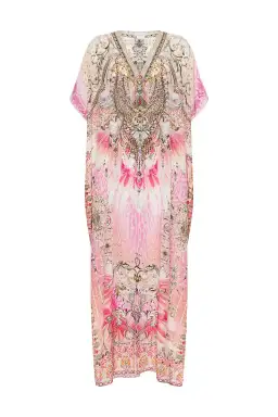 Camilla Deco Darling Slim Fit Kaftan With Split Print One Size for rent on The Volte - image 3