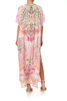 Camilla Deco Darling Slim Fit Kaftan With Split Print One Size for rent on The Volte - image 2