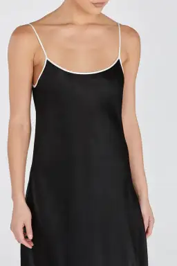 Dissh Letty Black Satin Contrast Dress Size 6 for rent on The Volte - image 5