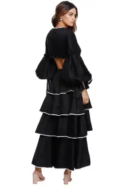 AJE Gracious Cut Out Dress in Black Size 12 for rent on The Volte - image 3