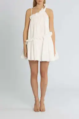 AJE  Romance Mini Dress White Size 6 for rent on The Volte - image 1