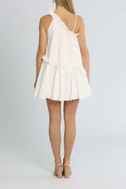 AJE  Romance Mini Dress White Size 6 for rent on The Volte - image 3