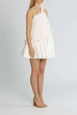 AJE  Romance Mini Dress White Size 6 for rent on The Volte - image 2