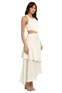 AJE Caliente Midi Dress White Size 10 for rent on The Volte - image 1
