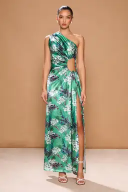 Sonya Nour Maxi Dress In Fiori Di Sambuco Size 8