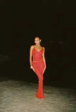 Asta Resort Carolina Camisole and Skirt Set Rossa Sequin Size 6 for rent on The Volte - image 1