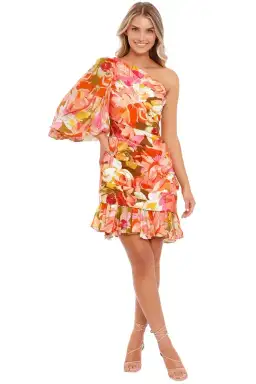 Acler Lawson Mini Dress in Pink Bouquet Size 12 for rent on The Volte - image 1