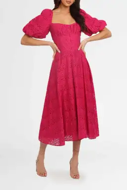 Acler Stapleton Dress Fuschia Pink Size 6 for rent on The Volte - image 2