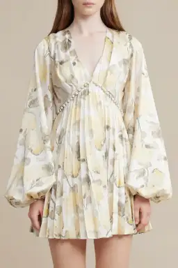 Acler Faris Dress Yellow Print Size 14 for rent on The Volte - image 2