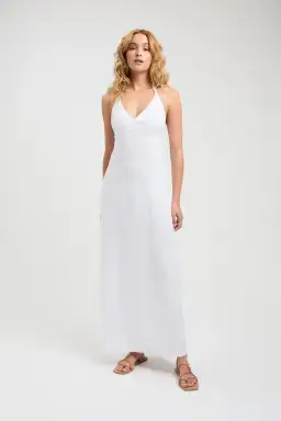 Kookai Tahiti Tied Dress White Size 6 for rent on The Volte - image 1