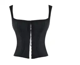 House of CB Chicca Square Neck Corset Top Black Size S/Au 8 for rent on The Volte - image 4