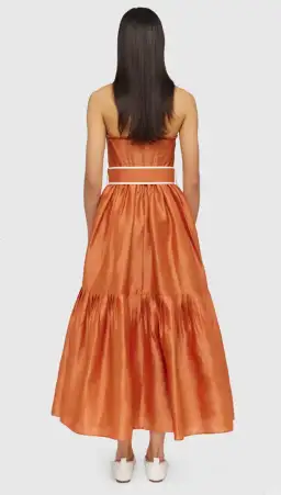 Leo Lin Suffolk Bustier in Cinnamon Orange in Size 10 for rent on The Volte - image 4