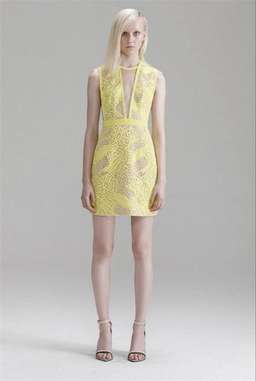 Manning Cartell Gallery Views Lace Mini Dress Yellow Size 6  for rent on The Volte - image 2