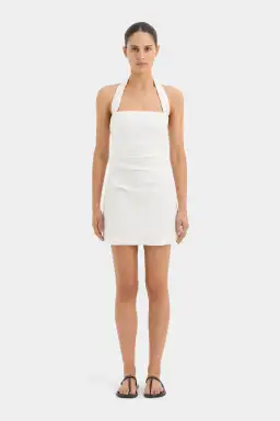 Sir The Label Noemi Halter Mini Dress White Size 1/Au 8 for rent on The Volte - image 2