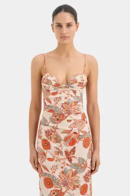 Sir The Label Noemi Balconette Midi Dress Floral Size 10 for rent on The Volte - image 2