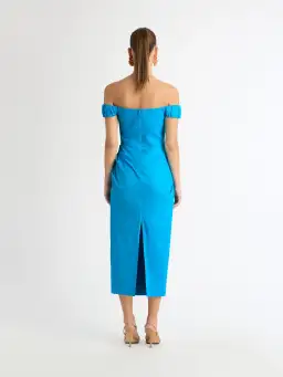Sheike Audrey Midi Dress Blue Size 12 for rent on The Volte - image 3