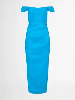 Sheike Audrey Midi Dress Blue Size 12 for rent on The Volte - image 4