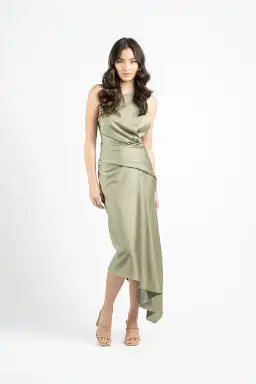 One Fell Swoop Temptation Midi Dress in Serpent Size 10 for rent on The Volte - image 1