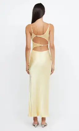 Bec & Bridge Margot V Maxi Dress Butter Yellow Size 8 for rent on The Volte - image 2