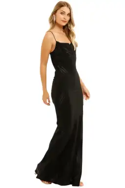 By Johnny Chelsey Slice Gown in Black Size 14 for rent on The Volte - image 2