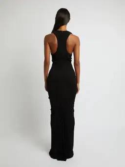 Christopher Esber Vivenda Drapé Front Dress Black Size 8 for rent on The Volte - image 2