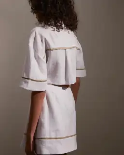 Roame Penury Crop and Horizon Mini Skirt Set White Size 6  for rent on The Volte - image 4