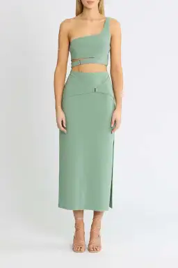 Bec and Bridge Ivy Crop and Skirt Set Green Size 10 for rent on The Volte - image 2