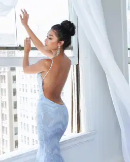 Abyss by Abby Florabelle Gown Blue Size 8 for rent on The Volte - image 2