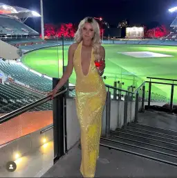 Natalie Rolt Delilah Gown Yellow Size AU 6 for rent on The Volte - image 1