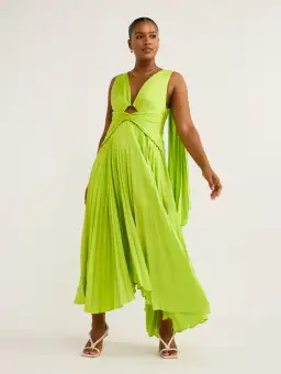Acler Columbus Midi Dress Green Size 12